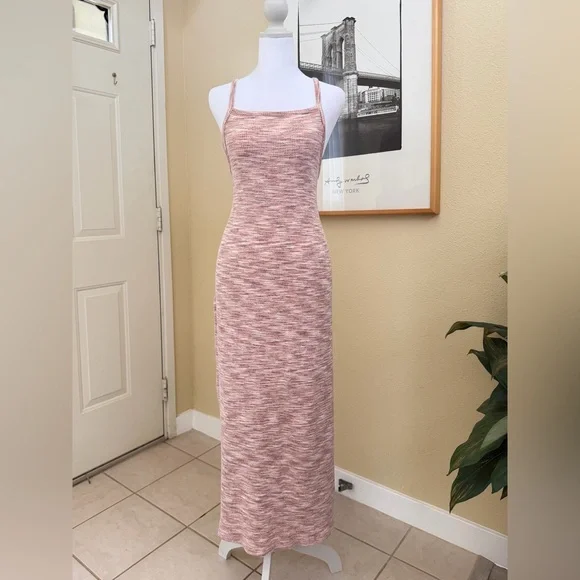 Old Navy Rose Space-Dye Sleeveless Knit Maxi Dress Size XXL - Picture 2 of 8